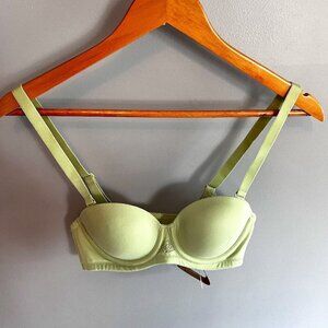 WingsLove Bra Light Green 36A Underwire, Padded, Removable Straps NWT